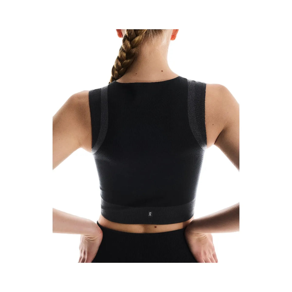 On Studio Knit Crop Black Eclipse