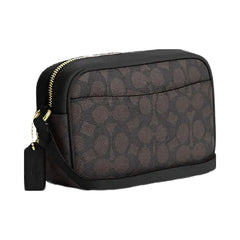 Coach Mini Jamie Camera Bag In Signature Canvas Signature Canvas-Gold-Walnut-Black