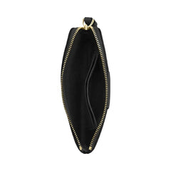 Coach Corner Zip Wristlet In Signature Canvas With Stripe Signature Canvas-Gold-Tan-Black