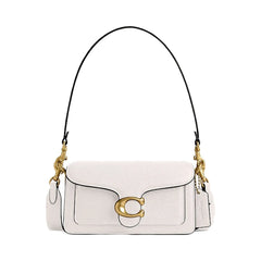 Coach Tabby Shoulder Bag 20 Polished Pebble Leather-Brass-Chalk