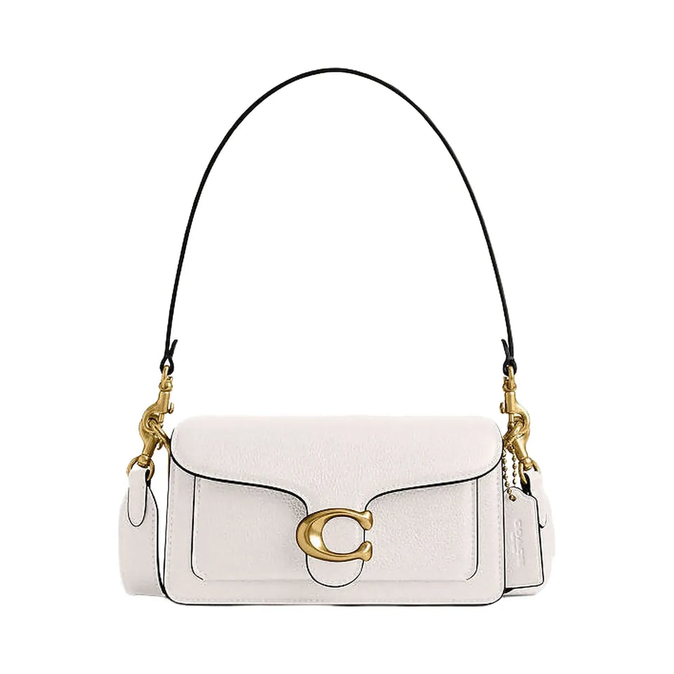 Coach Tabby Shoulder Bag 20 Polished Pebble Leather-Brass-Chalk