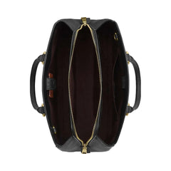 Coach Savannah Carryall Bag Pebbled Leather-Gold-Black