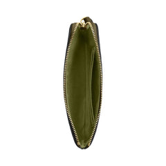 Coach Corner Zip Wristlet In Signature Canvas Signature Canvas-Gold-Olive