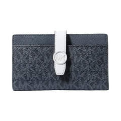 Michael Kors Greenwich Medium Signature Logo Wallet Admirl Multi