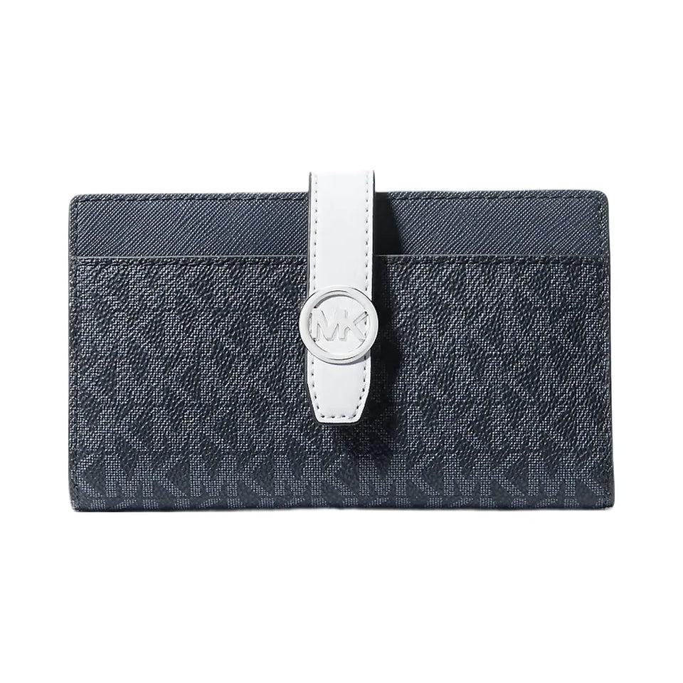 Michael Kors Greenwich Medium Signature Logo Wallet Admirl Multi