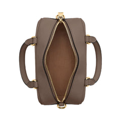 Coach Satchel Crossbody Smooth Leather-Gold-Dark Stone