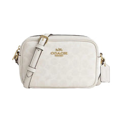Coach Mini Jamie Camera Bag In Signature Canvas Signature Canvas-Gold-White-Chalk