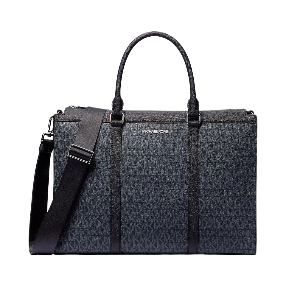 Michael Kors Cooper Signature Logo Briefcase Admrl-Plblue