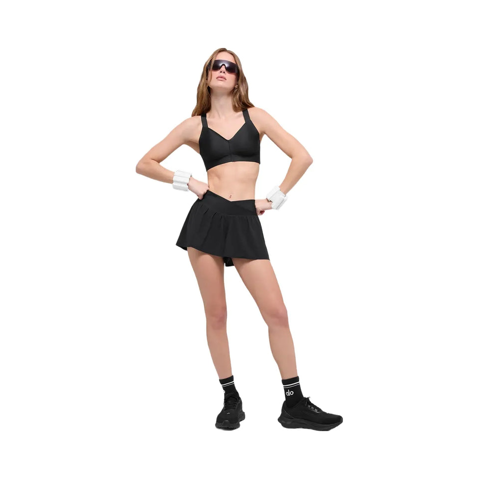 Alo Women's V-Cute Running Shorts - Black