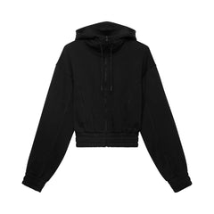 On Club Cropped Hoodie Fka Black