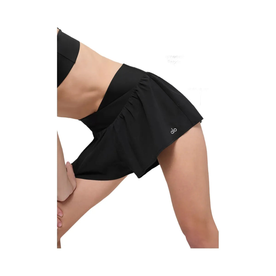 Alo Women's V-Cute Running Shorts - Black