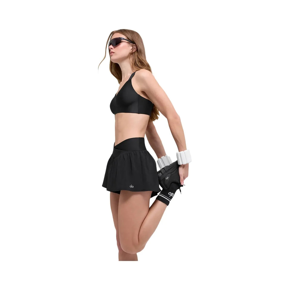 Alo Women's V-Cute Running Shorts - Black