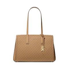 Michael Kors Laila Medium Signature Logo Tote Bag Husk