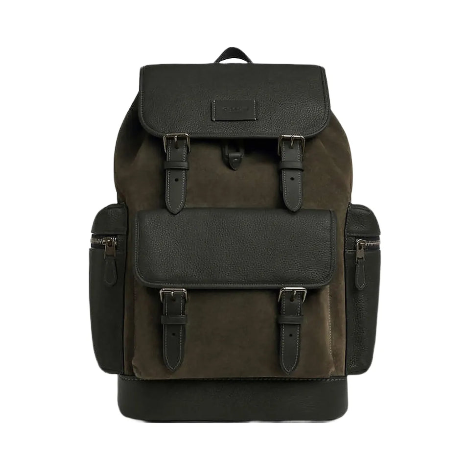 Coach Sprint Backpack Suede-Qb-Uniform Green
