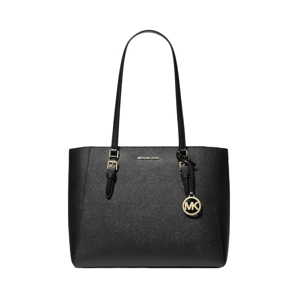 Michael Kors Charlotte Large Saffiano Leather 3-in-1 Tote Bag Black