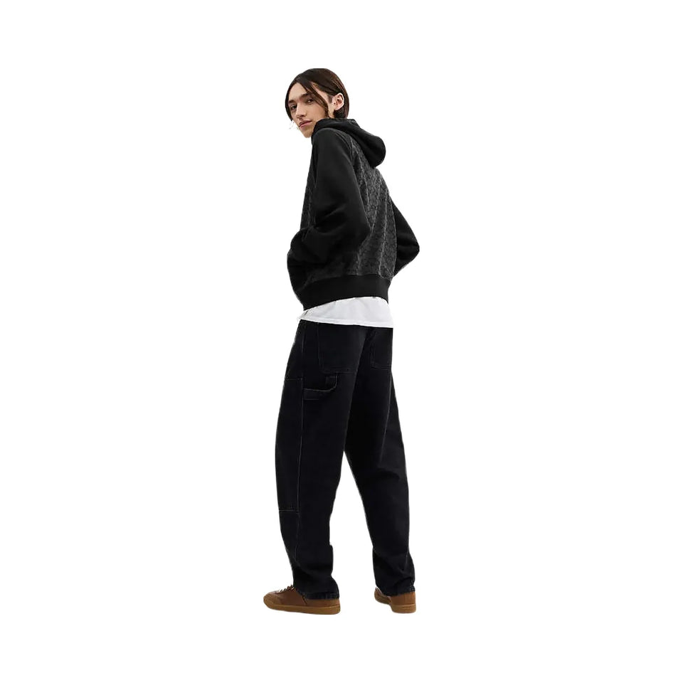Coach Signature Hoodie In Organic Cotton Charcoal Signature