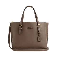 Coach Mollie Tote Bag 25 Leather-Gold-Dark Stone