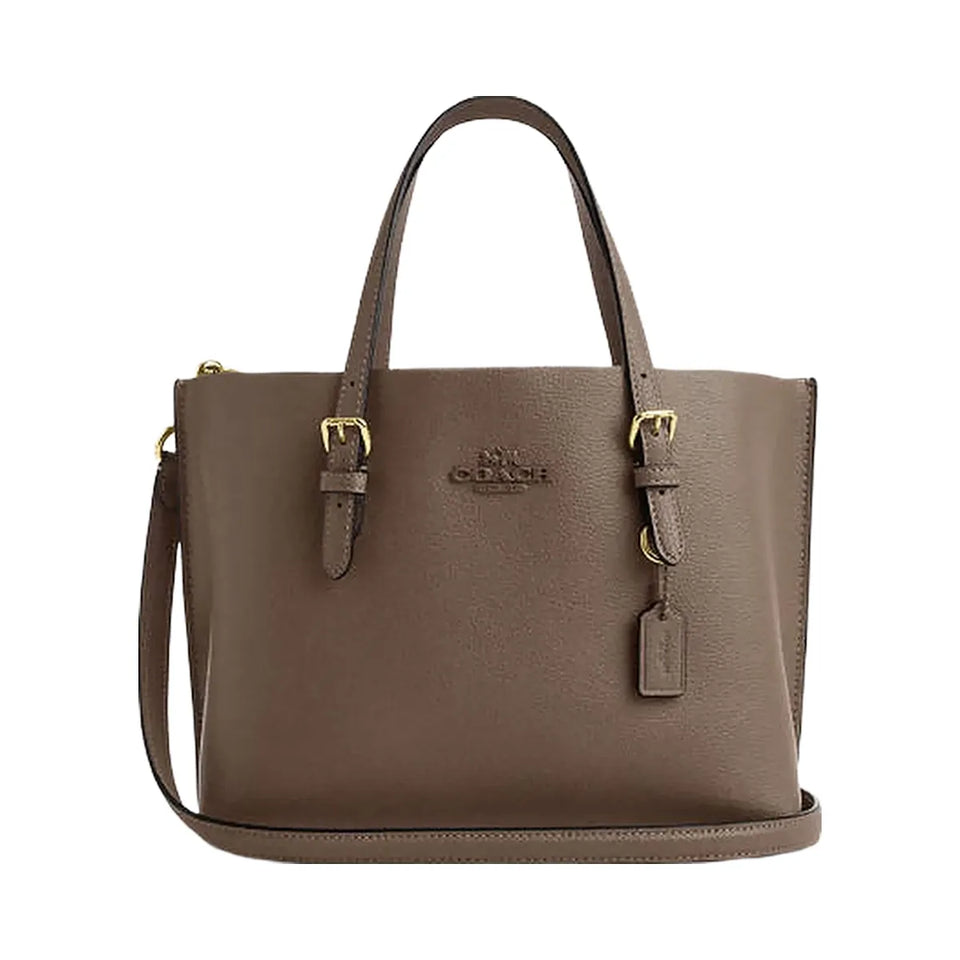 Coach Mollie Tote Bag 25 Leather-Gold-Dark Stone
