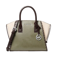 Michael Kors Avril Small Leather Satchel Thyme Multi