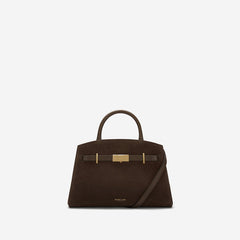DeMellier The Small Hudson mocha suede & mocha smooth