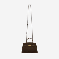 DeMellier The Small Hudson mocha suede & mocha smooth