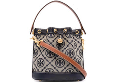 Tory Burch T Monogram Bucket Bag Tory Navy