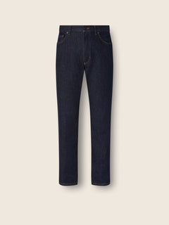 Zegna Dark Blue Rinse-Washed Stretch Cotton Roccia Jeans