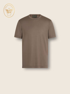 Zegna Dark Taupe Vellus Aureum T-Shirt