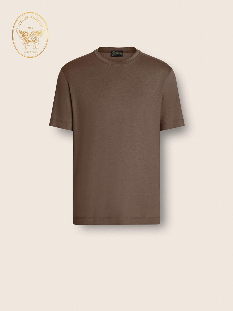 Zegna Brown Vellus Aureum T-Shirt
