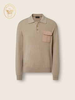 Zegna Light Taupe Vellus Aureum Polo Shirt