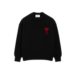 Ami Paris Black Wool Sweater