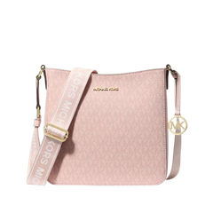 Michael Kors Jet Set Small Signature Logo Crossbody Bag Powder Blush