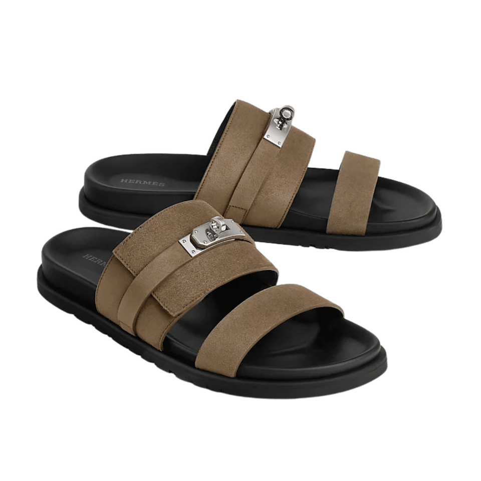Hermes Jackson sandal étoupe