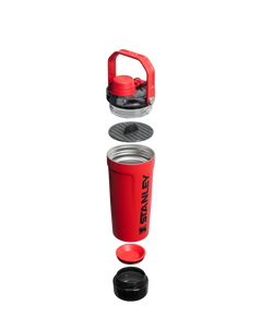 The Vitalize Shaker Bottle 20 OZ Chili Black