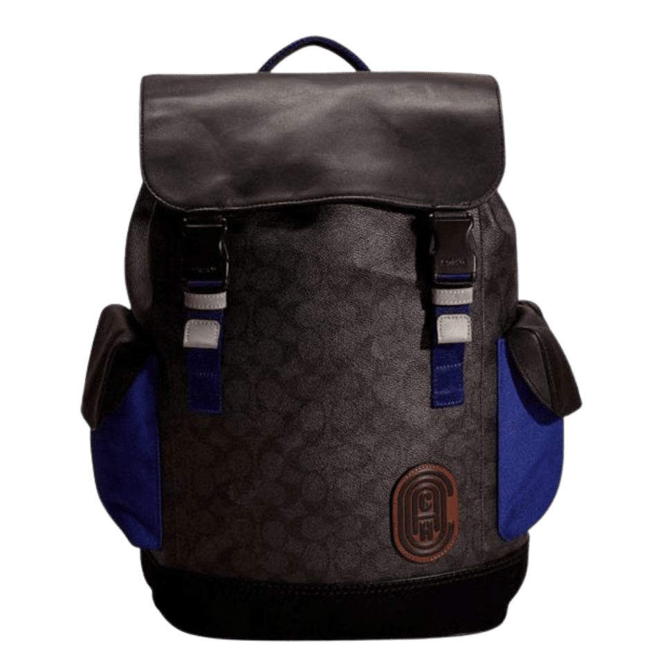 Restored Rivington Backpack In Signature Canvas With Coach Patch
