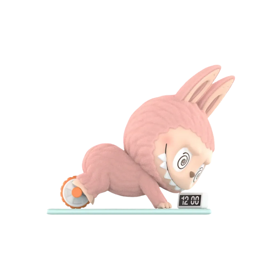 Pop Mart THE MONSTERS Labubu Lazy Yoga Series Ab Roller Figure