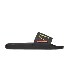 Valentino VLTN Rubber Slider Black Multi