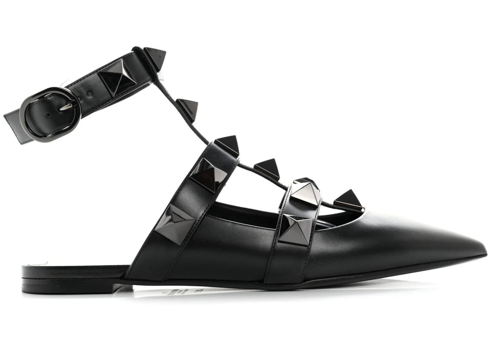 Valentino Garavani Roman Studs Sandals Black (Women's)