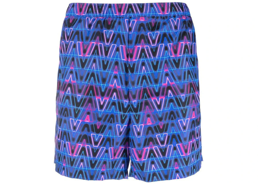 Valentino Neon V Swimshort Blue