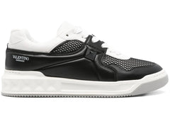 Valentino One Stud Low-Top Black White