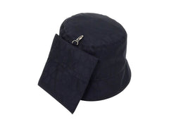 Valentino Toile Iconographe Reversible Bucket Hat with Pouch Pocket Navy