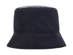 Valentino Toile Iconographe Reversible Bucket Hat with Pouch Pocket Navy