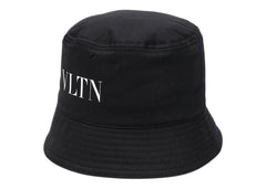 Valentino VLTN Logo Cotton Bucket Hat Black/White