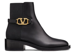 Valentino VLogo Signature Ankle Boot Black (Women's)