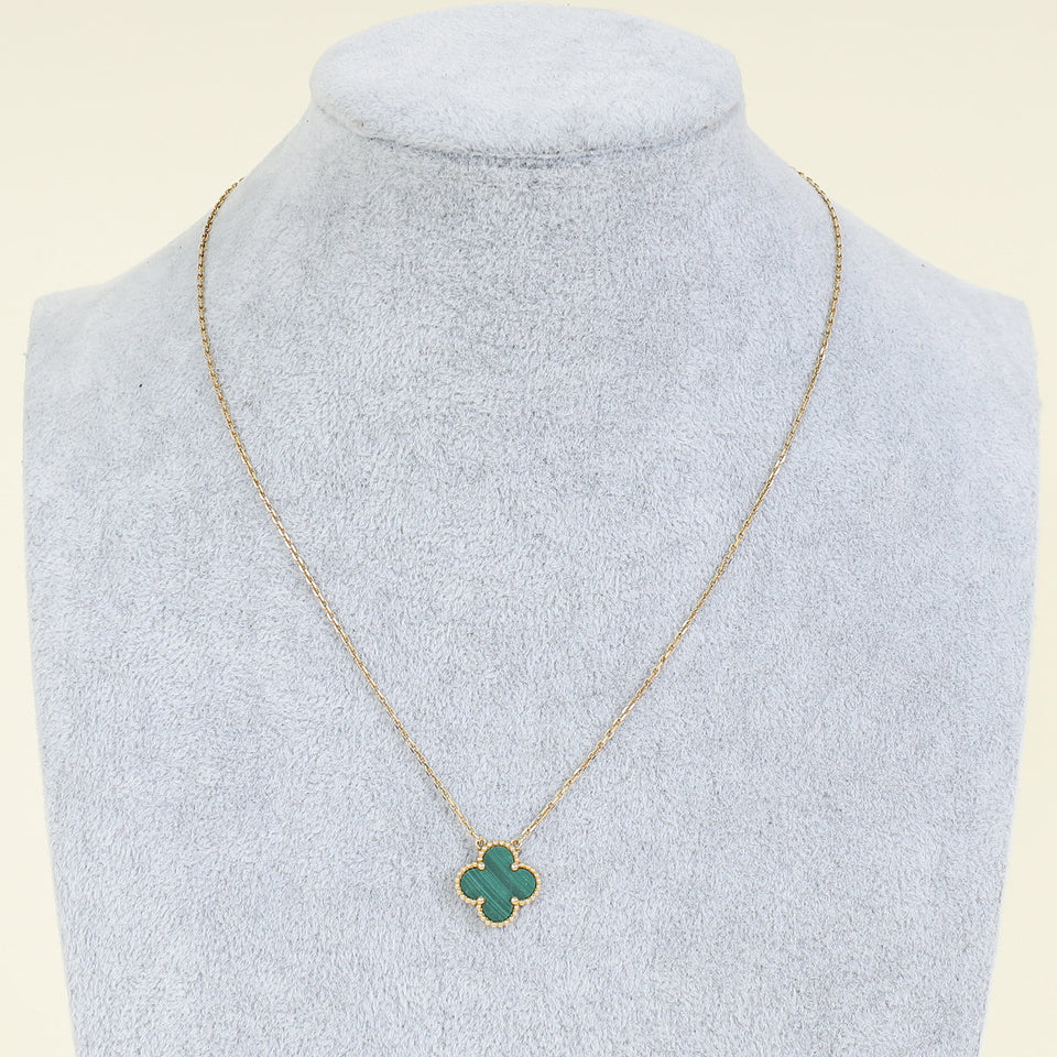 Van Cleef & Arpels 18K Yellow Gold Vintage Alhambra Pendant Necklace