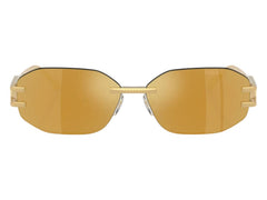 Versace Geometric Sunglasses BrownGoldBrownMirror Gold Gold (VE2274 10027P)