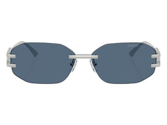 Versace Geometric Sunglasses Deep Blue Silver (VE2274 100080)