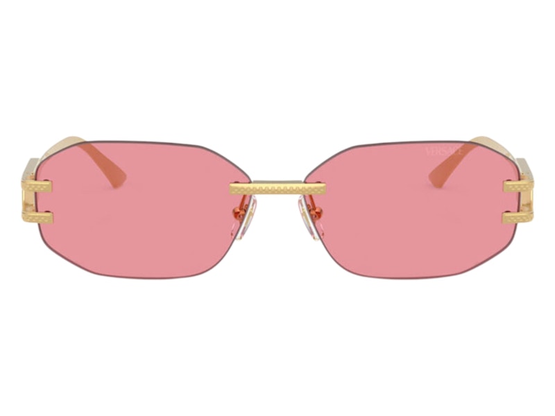 Versace Geometric Sunglasses Pink Gold (VE2274 100284)