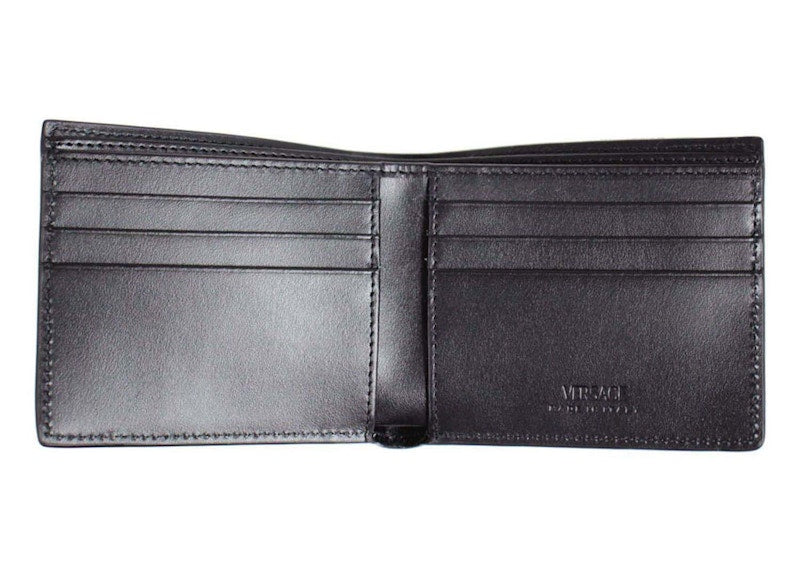 Versace Greca Bi-Fold Wallet Black/Blue