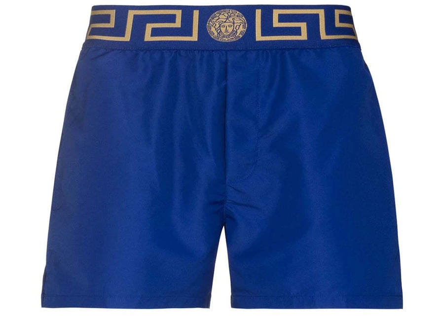 Versace Greca Key Swim Shorts Royal Blue